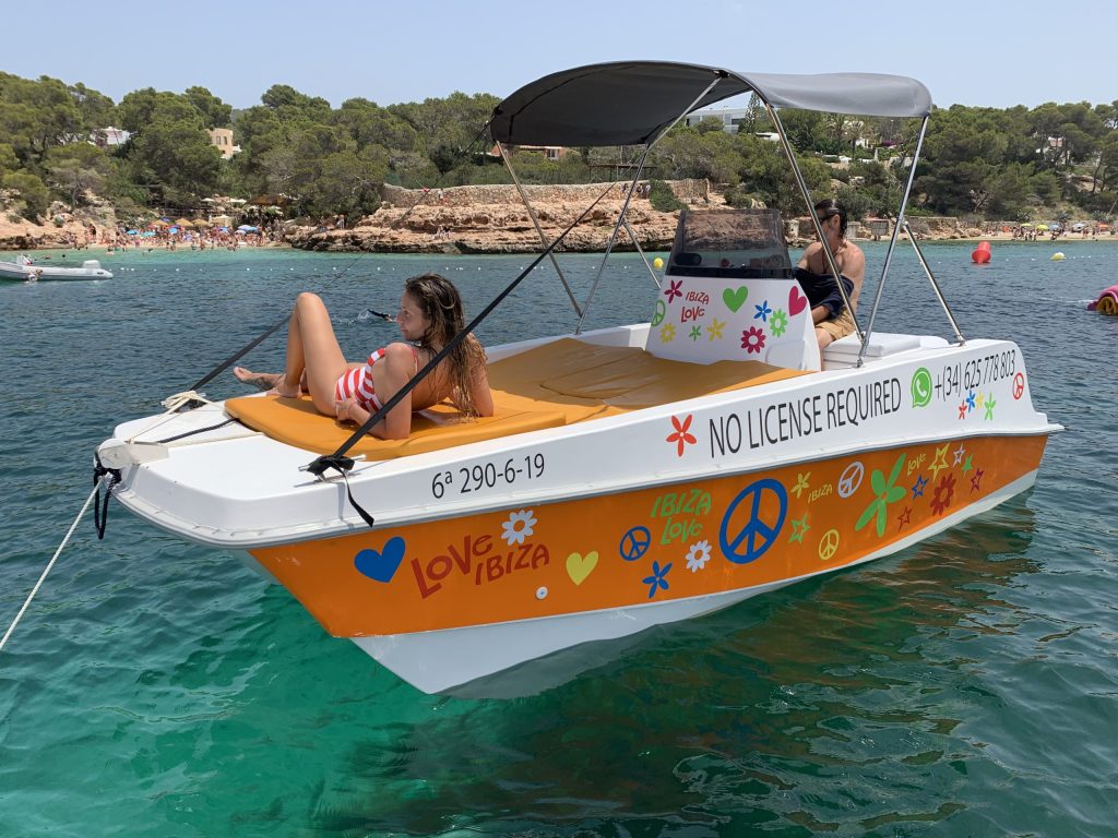 boat rental ibiza no license